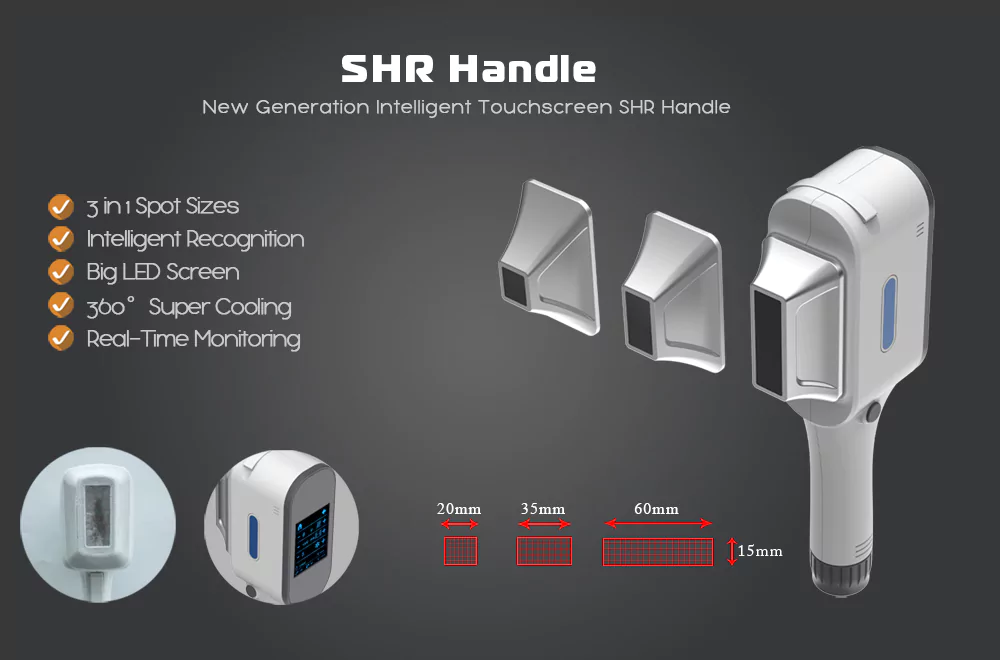 Unique Elight BBL IPL SHR Hair Removal Skin Rejuvenation Beauty Machine 1 LED sceen SHR handle