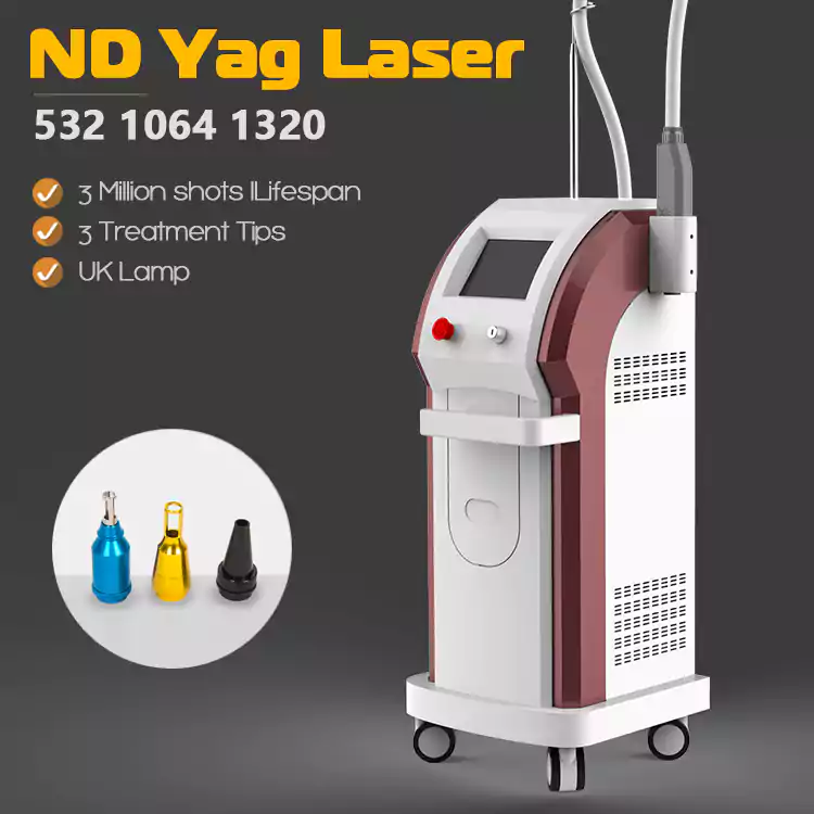 Vertical ND Yag Laser Tattoo Removal Machine
